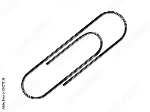 paper clip isolated png 3d high-resolution illustration Realistic