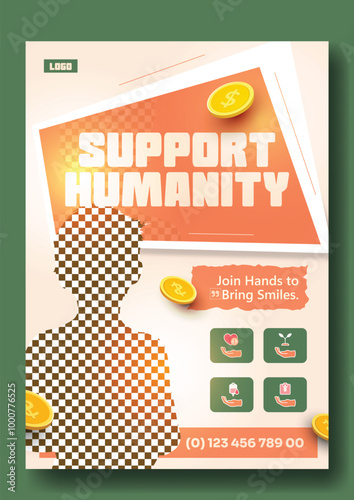 Fundraising Charity Flyer Template Design