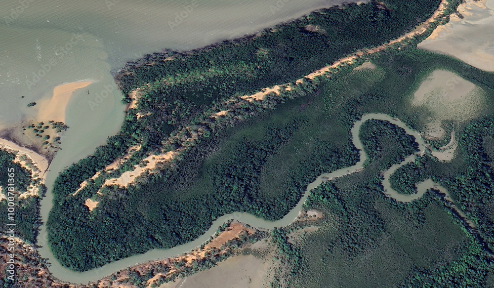 Aerial View of Van Diemen Gulf Coast, Australia