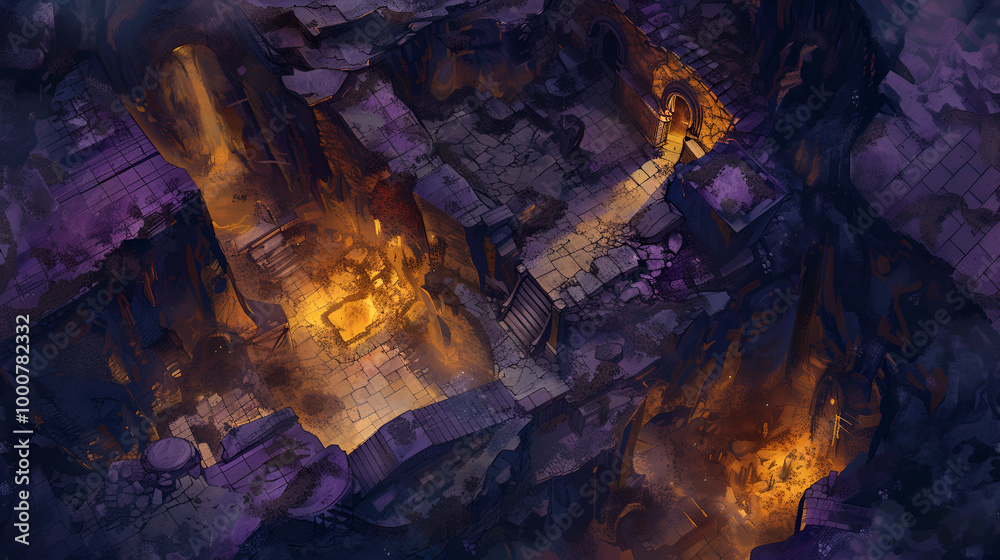 Obraz premium Cave DnD battle Maps for ttrpg