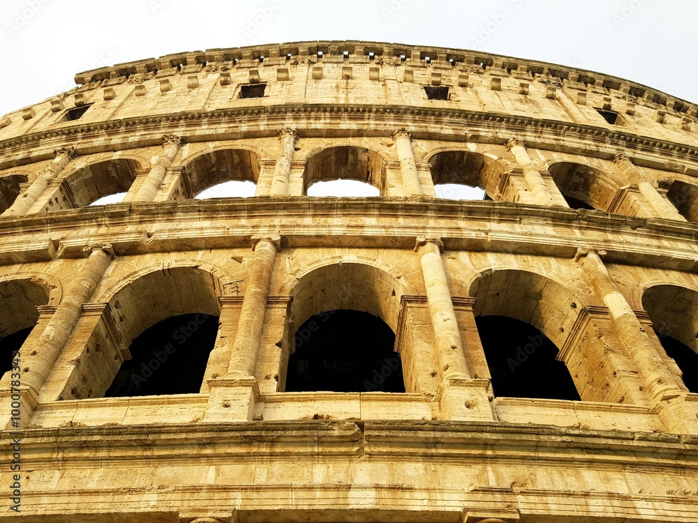 Fototapeta premium Colosseum in Rome, Italy. Architectural detail.