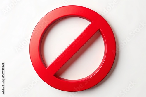 Free Download A red circle crossed by a diagonal line represents a prohibition or no entry symbol against a white - GFXLoad
