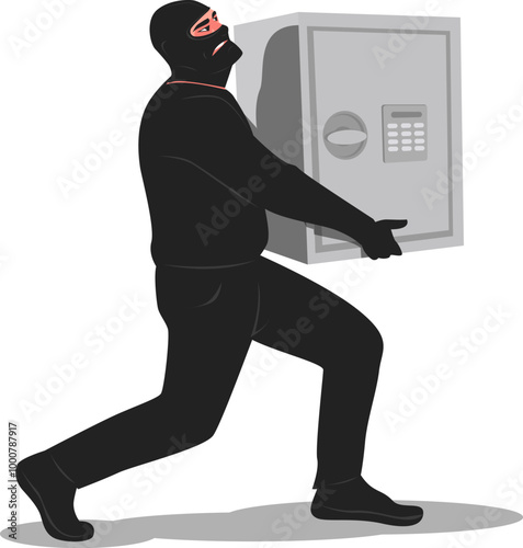 thief stole safe with the money
