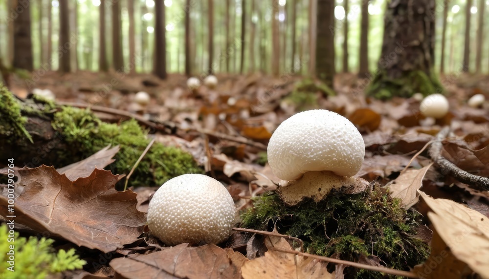 Natures hidden treasures Mushrooms in the forest Natures hidden treasures Mushrooms in the forest