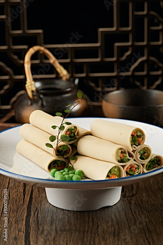 Gaobeidian Tofu Skin Roll with Vegetables photo