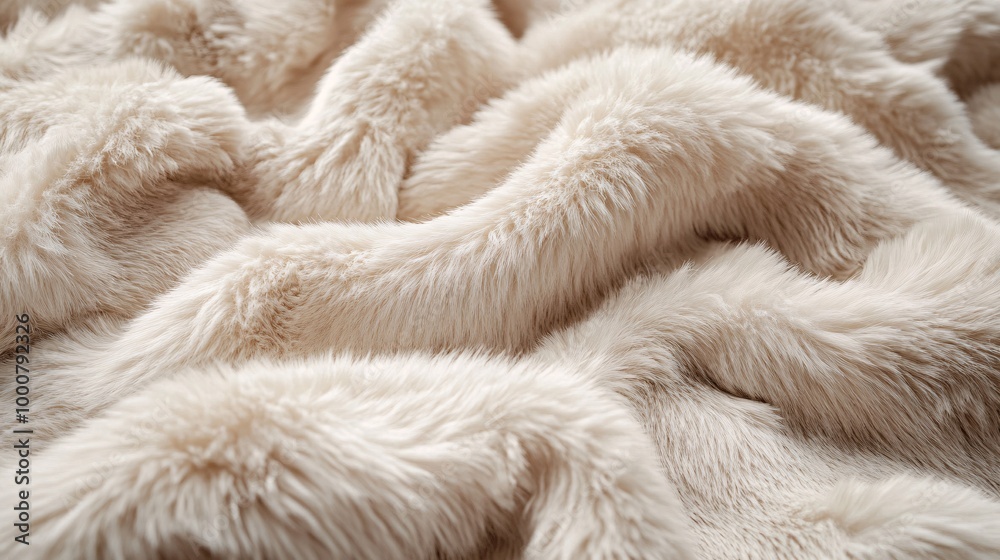 Soft, plush, light beige fur texture Soft, plush, light beige fur texture