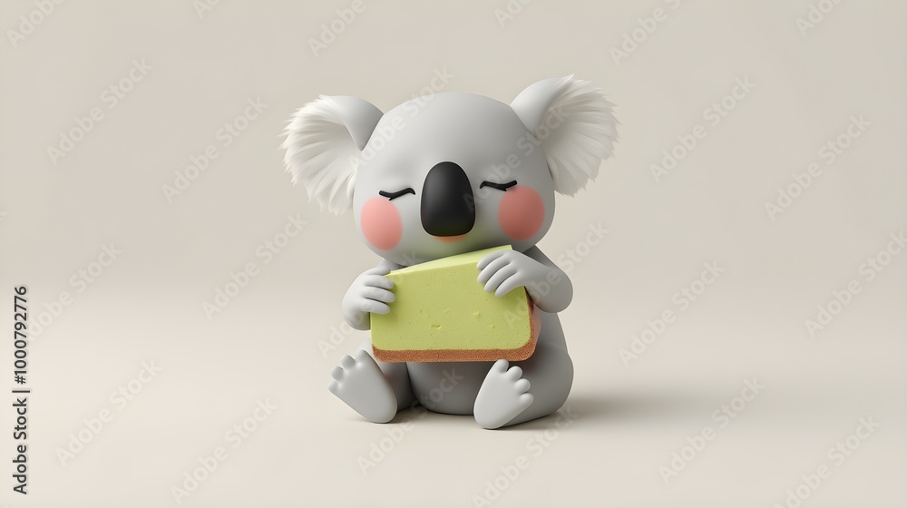 Sleepy Koala and Matcha Cheesecake