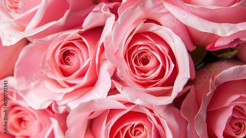 Beautiful composition spring flowers. Bouquet of pink tulips flowers on pastel pink background. Valentine's Day, Easter, Birthday, Happy Women's Day, Mother's Day. Flat lay, top view, copy space