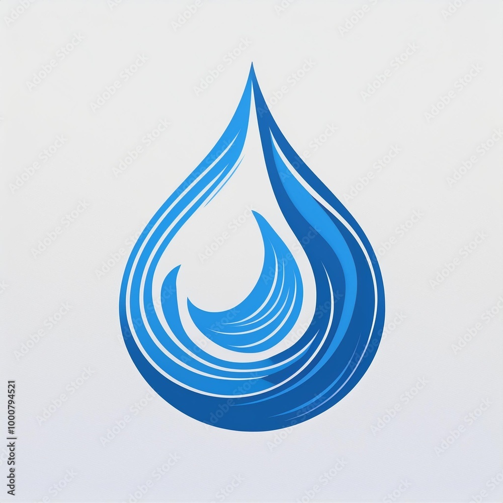 Water drop minimalist logo, designed with a simple and simple shape Water drop minimalist logo, designed with a simple and simple shape