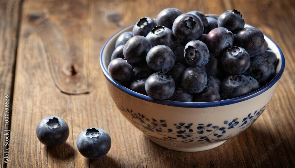 Fresh blueberries in a bowl ready for a healthy snack Fresh blueberries in a bowl ready for a healthy snack