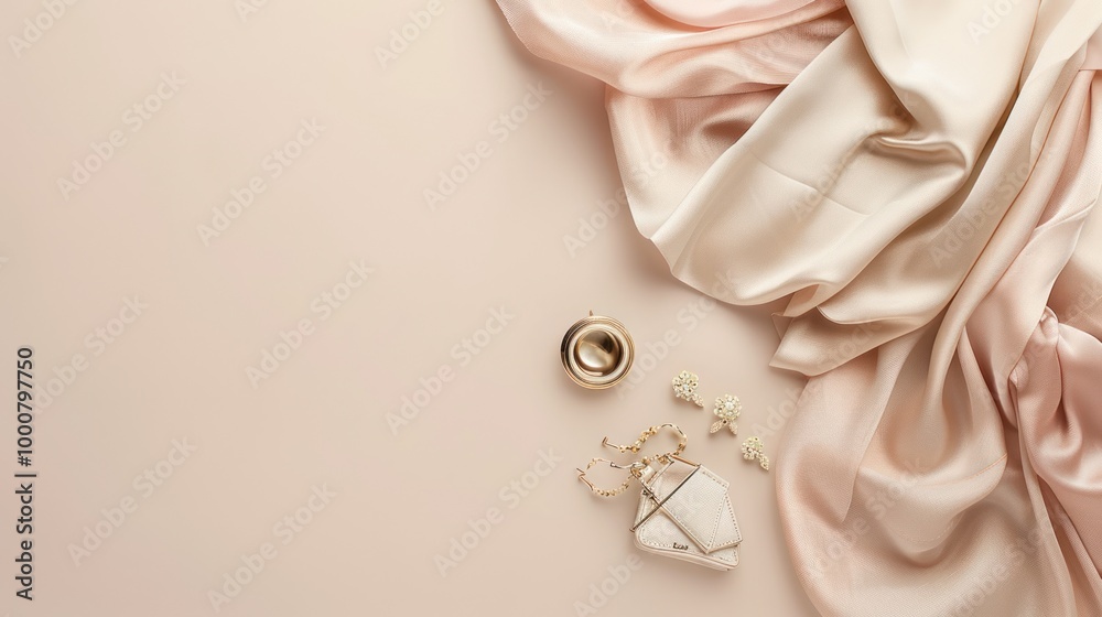 Elegant Accessories and Silk Fabric