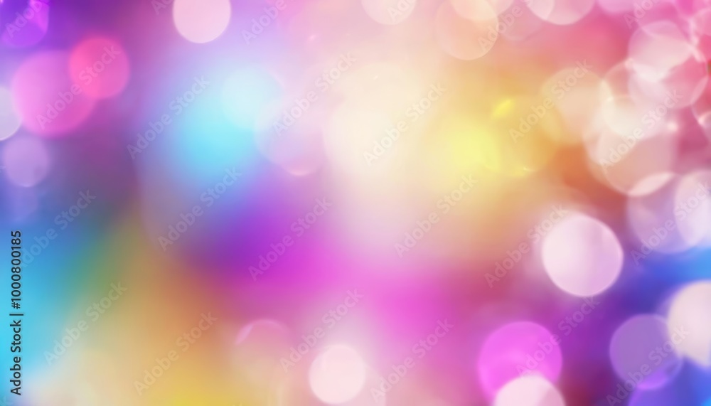 Fototapeta premium Vibrant bokeh effect perfect for lively backgrounds