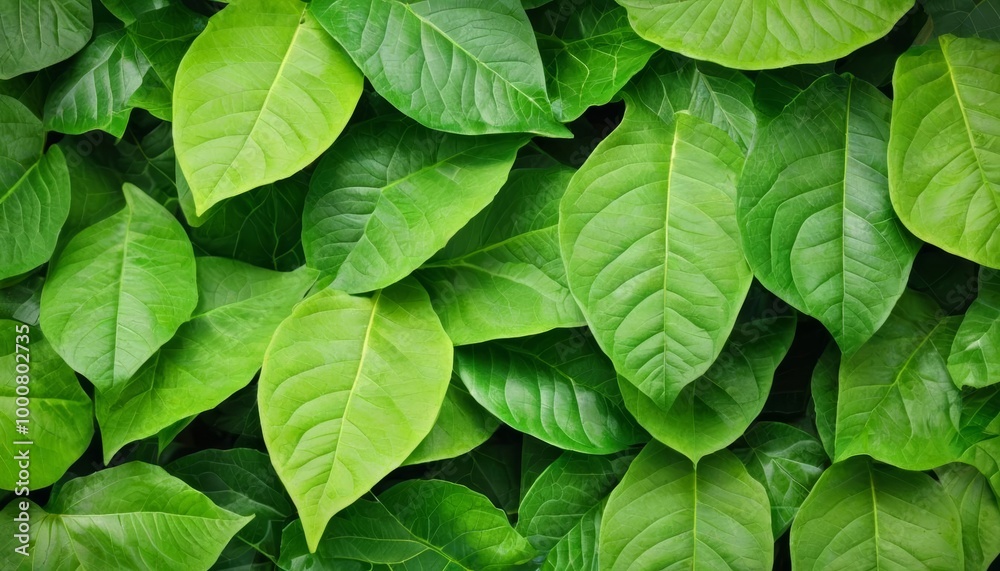  Vibrant green leaves in a lush garden