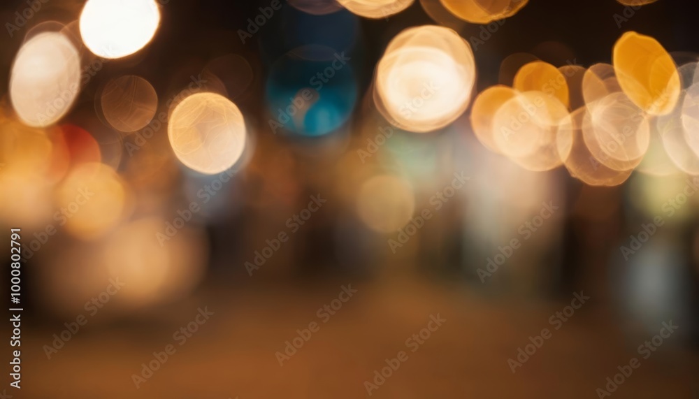 Fototapeta premium Blurred lights of a bustling city night