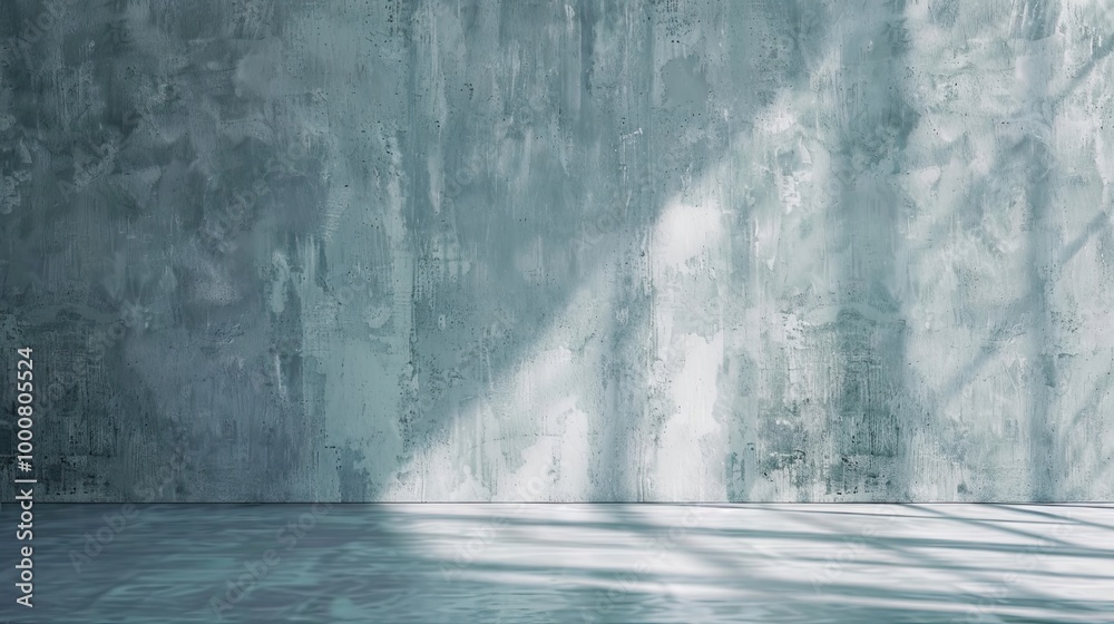 Blue-gray wallpaper with a soft shadow of a panel providing a calm modern backdrop Blue-gray wallpaper with a soft shadow of a panel providing a calm modern backdrop