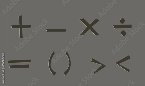 set of maths symbols