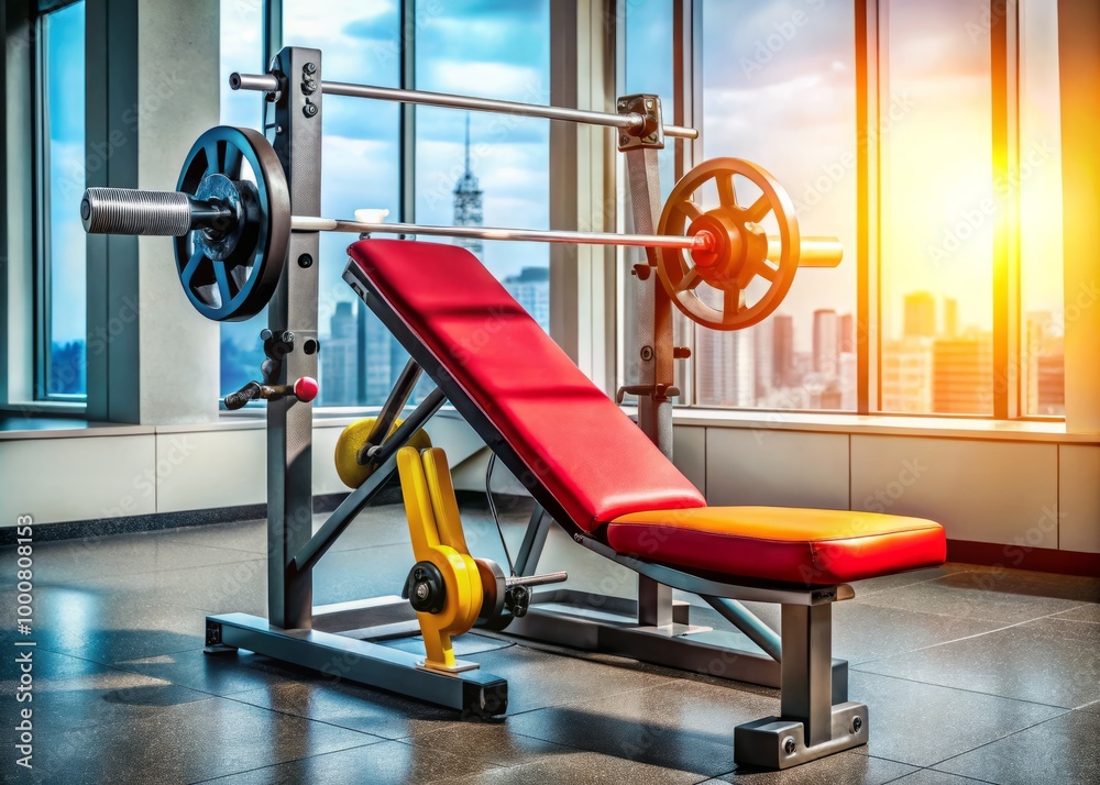 Chest Incline Bench Press Equipment in Gym for Strength Training and Fitness Workouts at Home