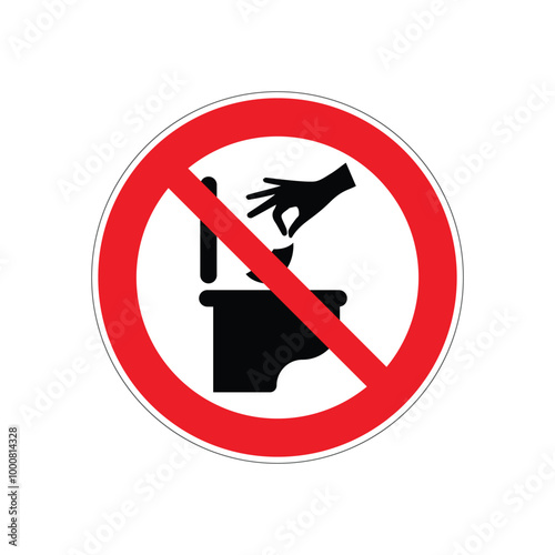 vector illustration of a prohibition or prohibited sign symbol with a red circle