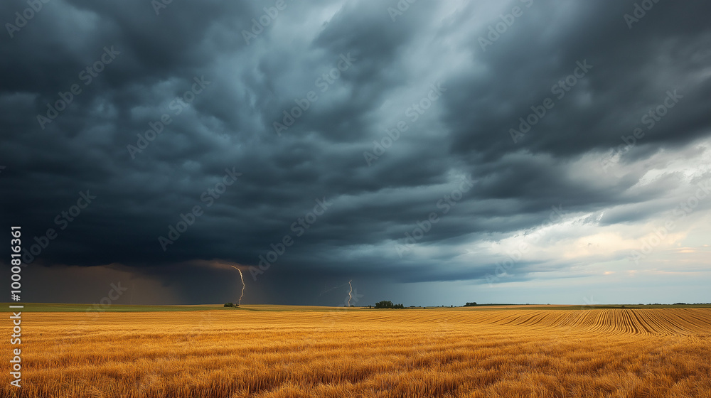 Lightning Strikes Across the Field Lightning Strikes Across the Field