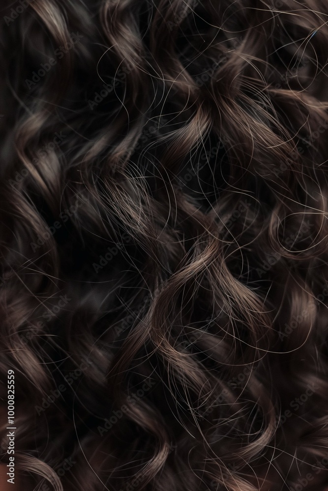 Sample of a woman's hair color and texture Sample of a woman's hair color and texture