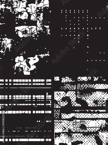 Abstract background. Monochrome texture. Image includes a effect the black and white tones.
