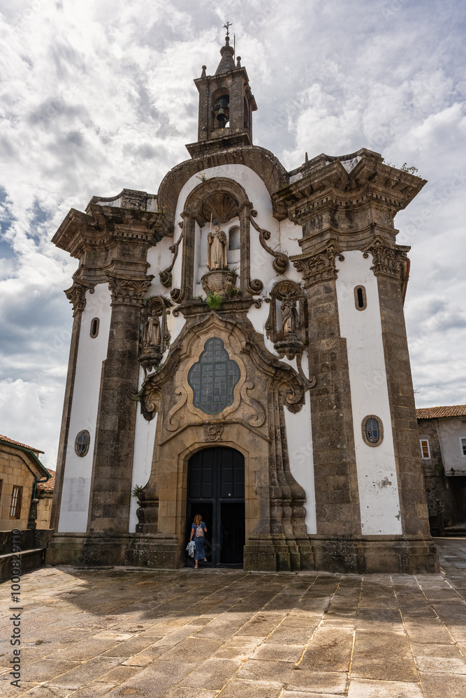 custom made wallpaper toronto digitalFacade of an old medieval church in the monumental city of Tui, Galicia.