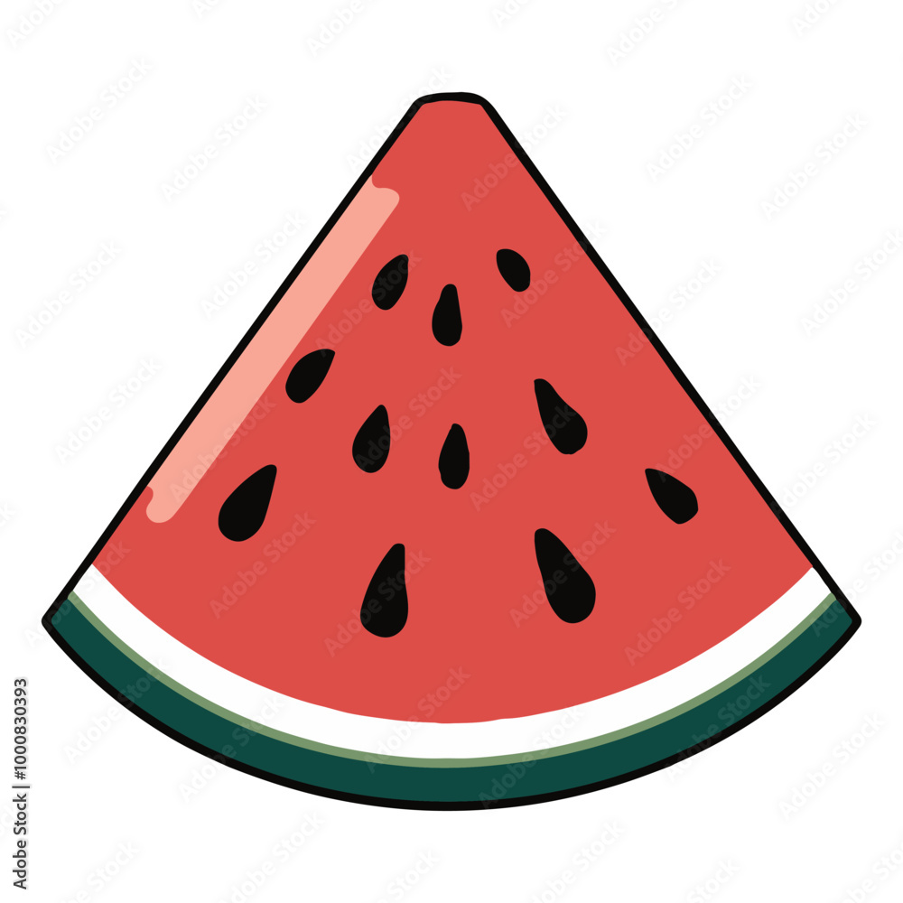 Watermelon icon vector art illustration. Watermelon icon vector art illustration.