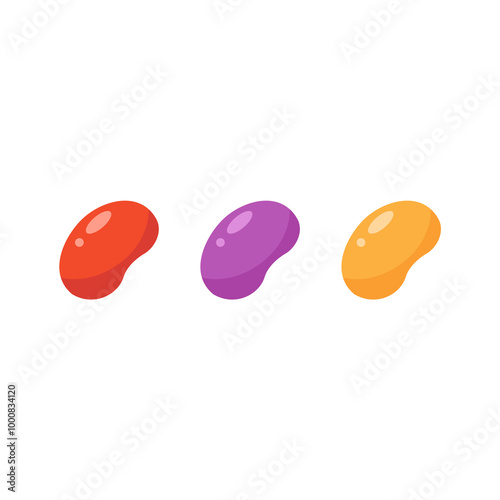 Halloween party candies isolated on white background.