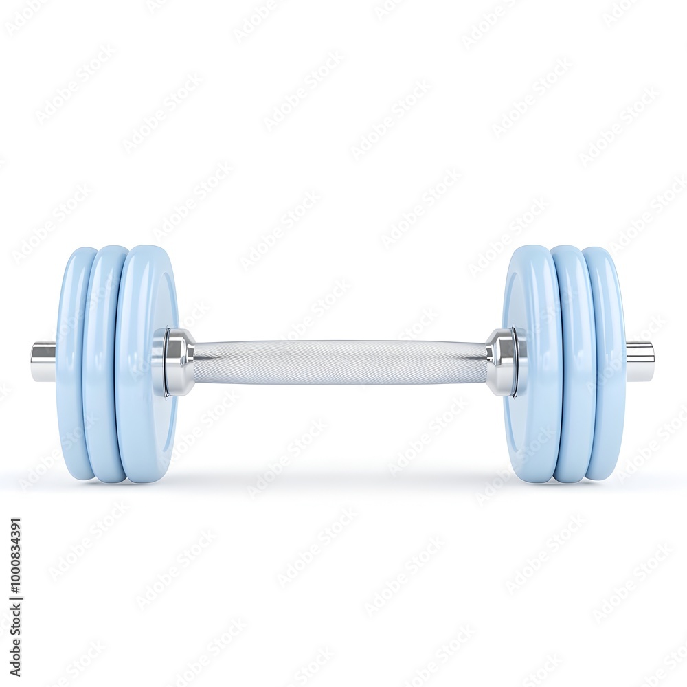 Perfect Dumbbells Isolated on White Background with Detailed Macro Shot Perfect Dumbbells Isolated on White Background with Detailed Macro Shot