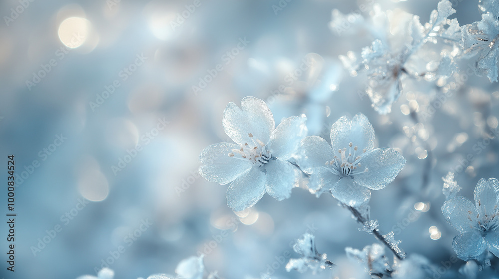 Frosted Winter Blossoms
