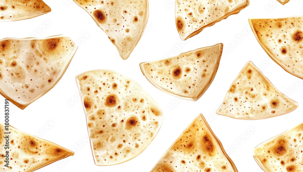 Fresh Corn Tortillas on Transparent White Background Fresh Corn Tortillas on Transparent White Background