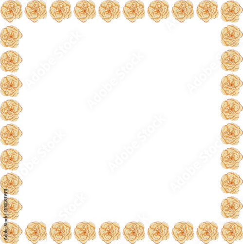 Flower border Frame Background, Flower Floral Frame simple idea