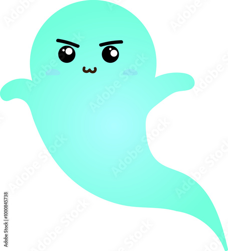 cute ghost cartoon , halloween