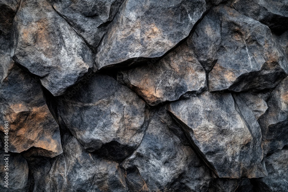 Rock stone texture effect with rustic finish natural - generative ai Rock stone texture effect with rustic finish natural - generative ai
