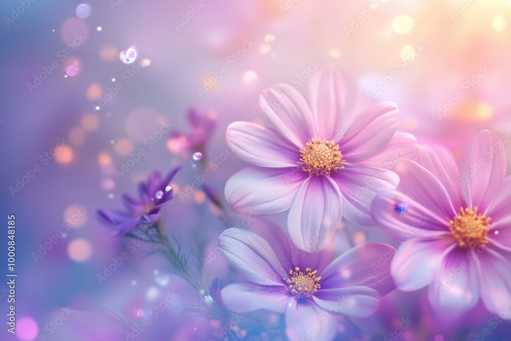 Soft pink flowers with blurred background. Soft pink flowers with blurred background.