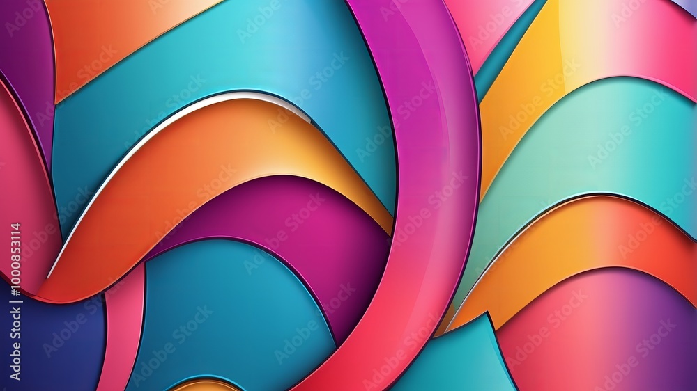 Surface design banner. Gradient, abstract shape, multicolor texture Surface design banner. Gradient, abstract shape, multicolor texture