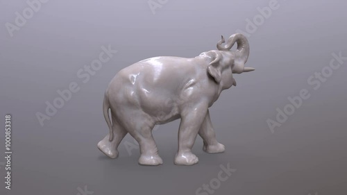 Elephant Porcelain figurine