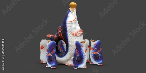 Fish Statuette