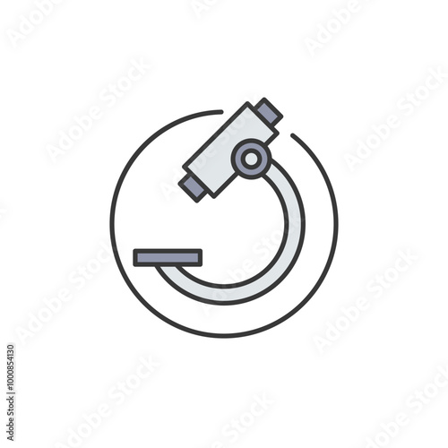 A microscope icon is a fundamental tool in medical and pharmaceutical fields. It represents the detailed examination of cells and microorganisms, diagnosing diseases and developing treatments