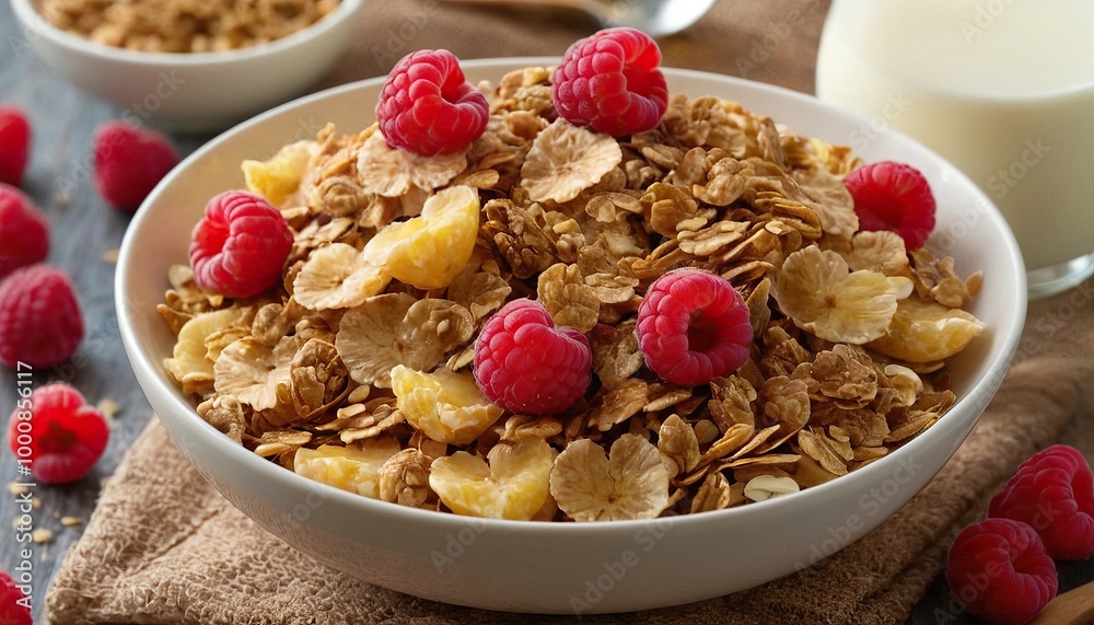 Balanced diet food menu for breakfast with oats porridge bowl with raspberries and honey dipper
3 Balanced diet food menu for breakfast with oats porridge bowl with raspberries and honey dipper
3