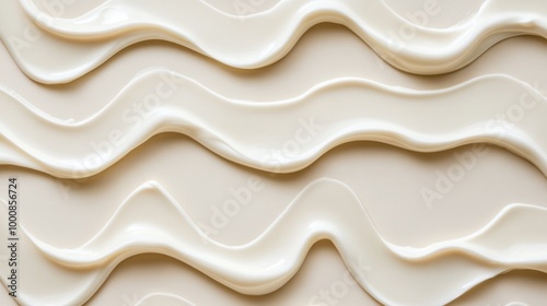 Elegant wavy white cream texture background