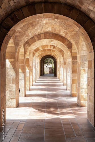 Long Hallway with Clock