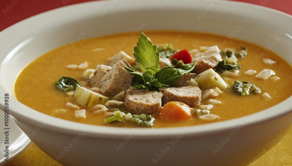 A bowl of soup with carrots and corn on the side
2 A bowl of soup with carrots and corn on the side
2