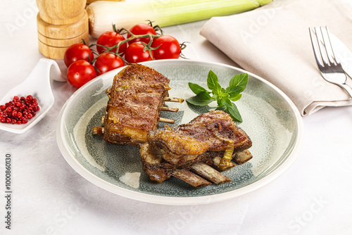 Roasted Lamb ribs with spices