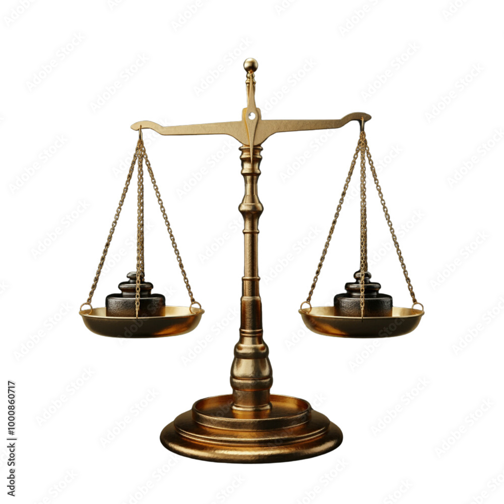 Balance scale isolated on transparent background Balance scale isolated on transparent background