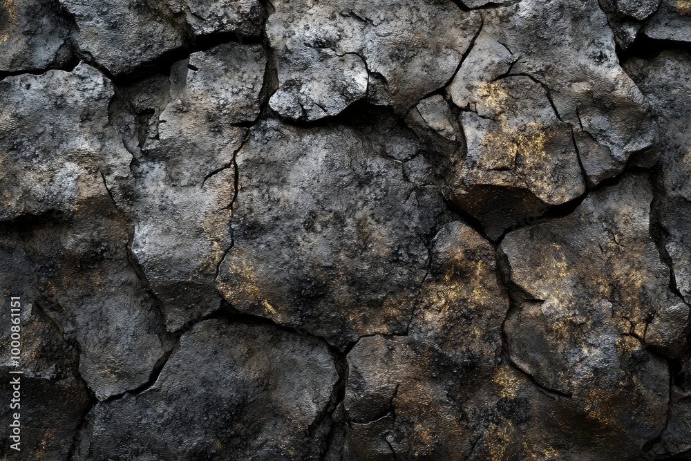 Volcanic tuff rock texture background - generative ai Volcanic tuff rock texture background - generative ai