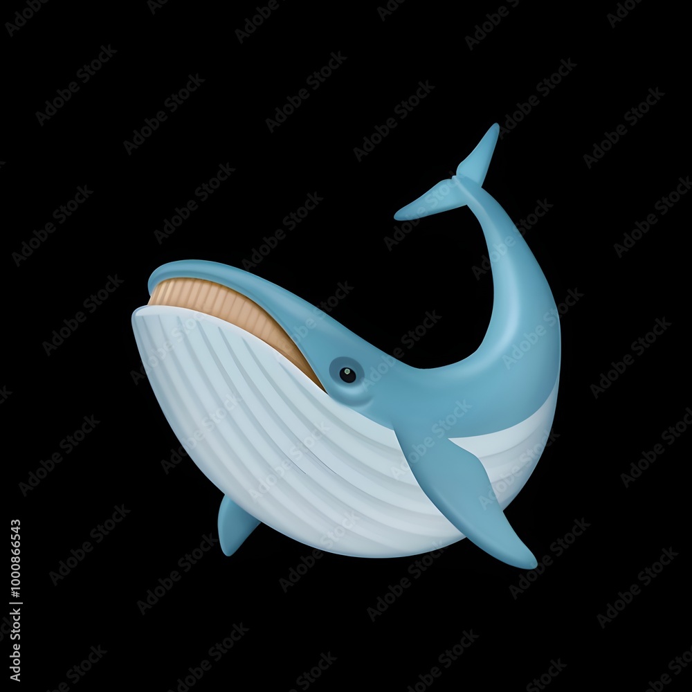 Obraz premium Whale Emoji 