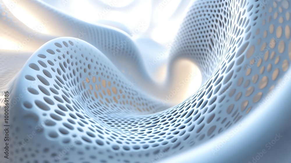 Abstract blue and white wavy lines with circles. Abstract blue and white wavy lines with circles.
