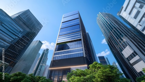 Modern Office Building With Green Features