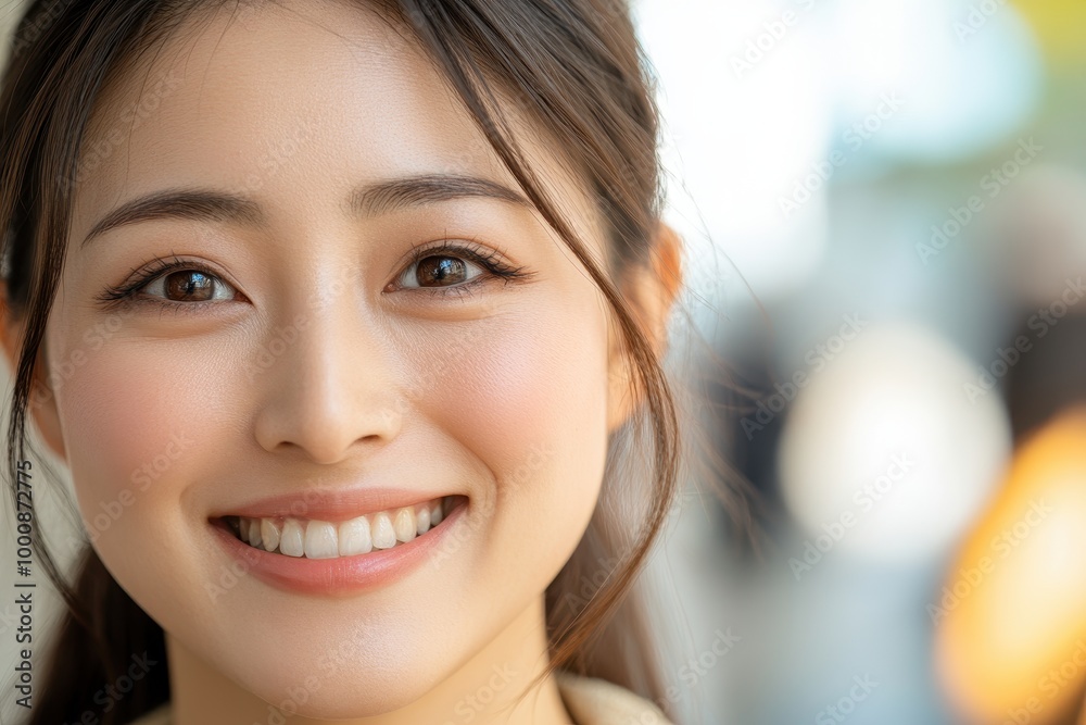 Portrait of a Smiling Young Asian Woman Portrait of a Smiling Young Asian Woman